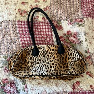 Y2K Leopard Print Bag